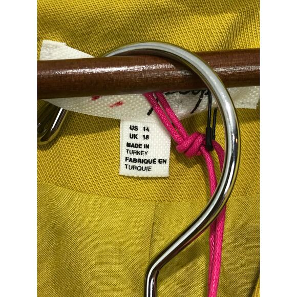 Free People Womens Gabbie Vest Suit Set Yellow Size 14 $308 - Picture 8 of 15